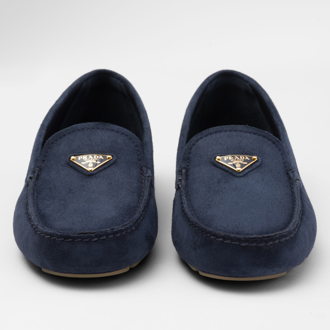 Suede driving loafers