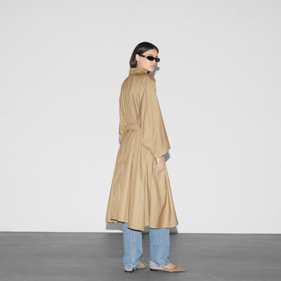 GG cotton gabardine trench coat