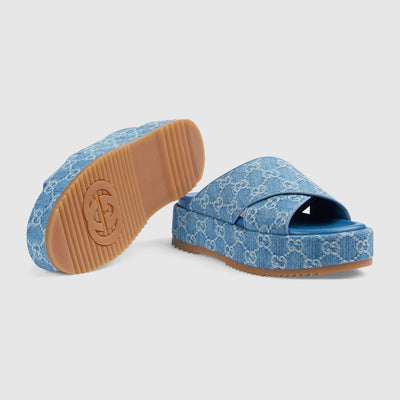 Women's GG platform slide sandal