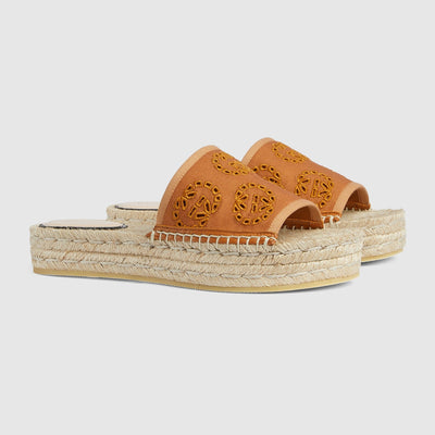 Espadrille sandal with Interlocking G