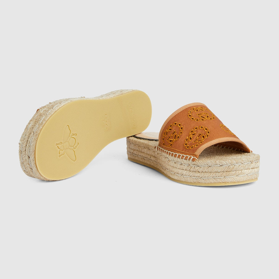 Espadrille sandal with Interlocking G