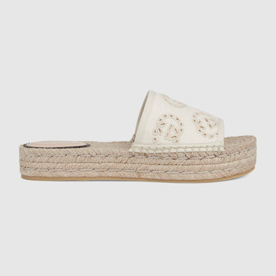 Women's espadrille sandal with Interlocking G