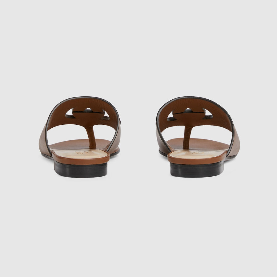 Interlocking G cut-out sandal