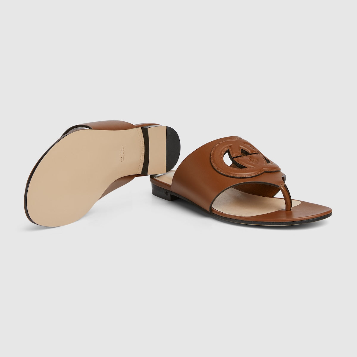 Interlocking G cut-out sandal