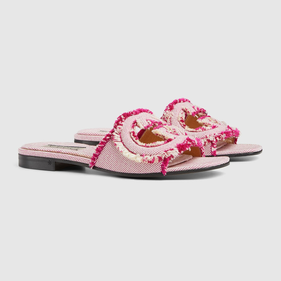 Interlocking slide sandal