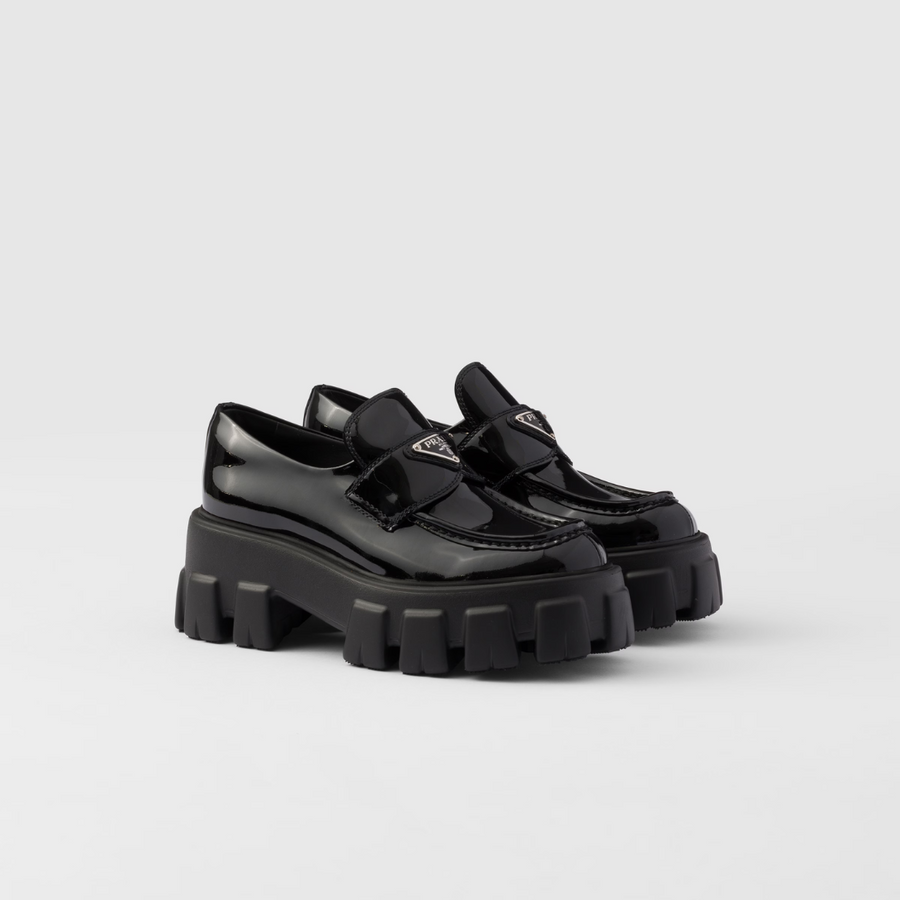 Monolith patent leather loafers