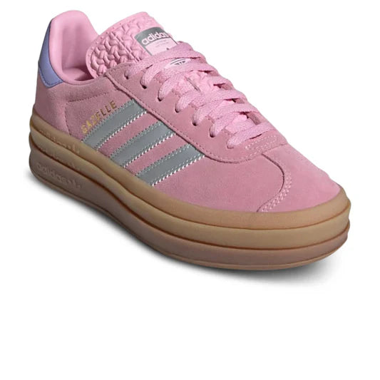 Adidas Gazelle Bold Kids True Pink Gum Silver Purple