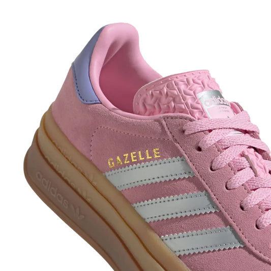 Adidas Gazelle Bold Kids True Pink Gum Silver Purple