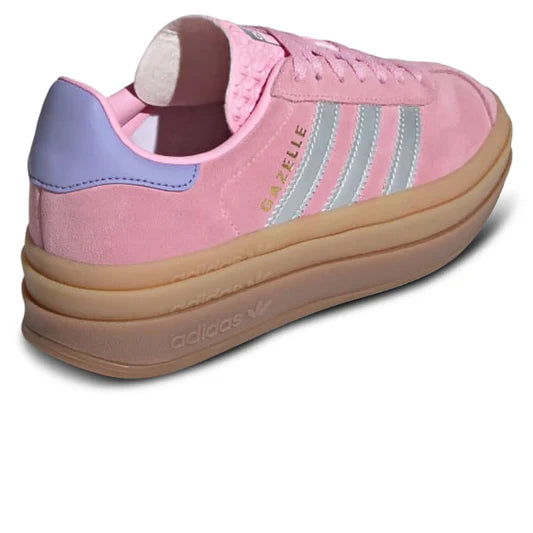 Adidas Gazelle Bold Kids True Pink Gum Silver Purple