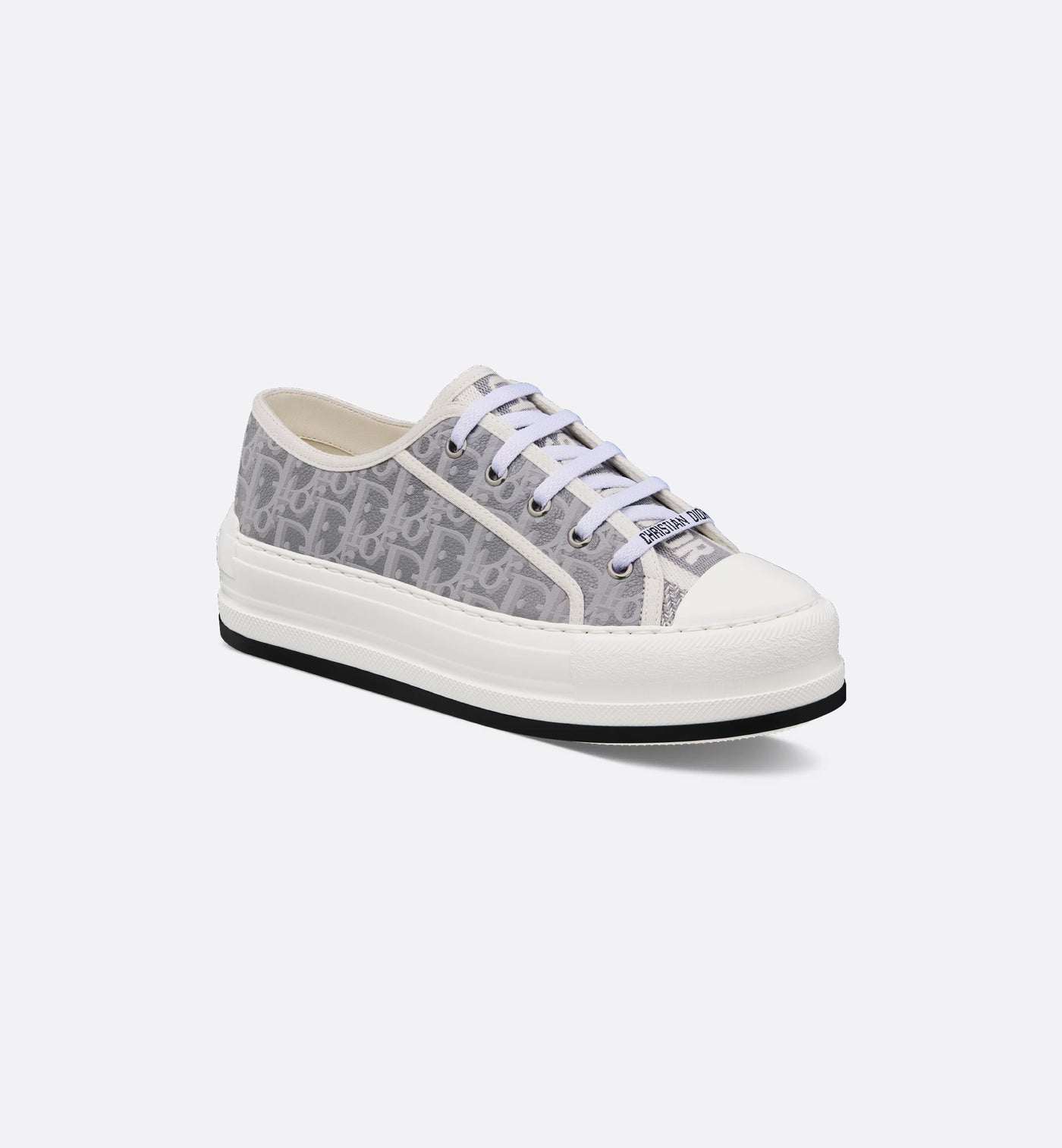 Walk'n' Platform Calfskin Textured Sneaker