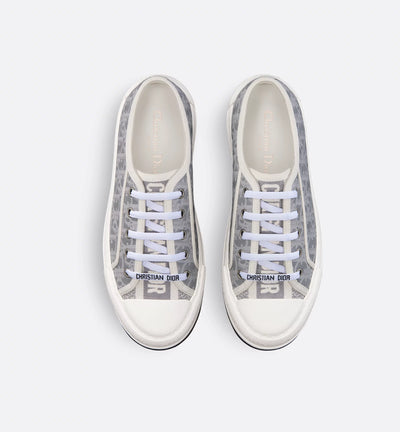 Walk'n' Platform Calfskin Textured Sneaker