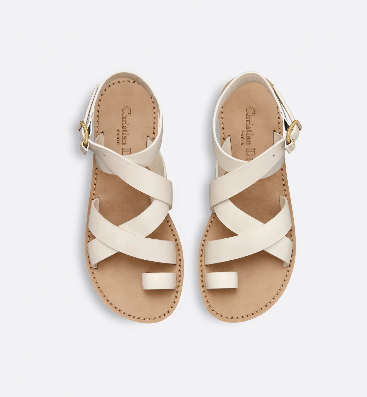 Sun Toe-Ring Sandal Calfskin