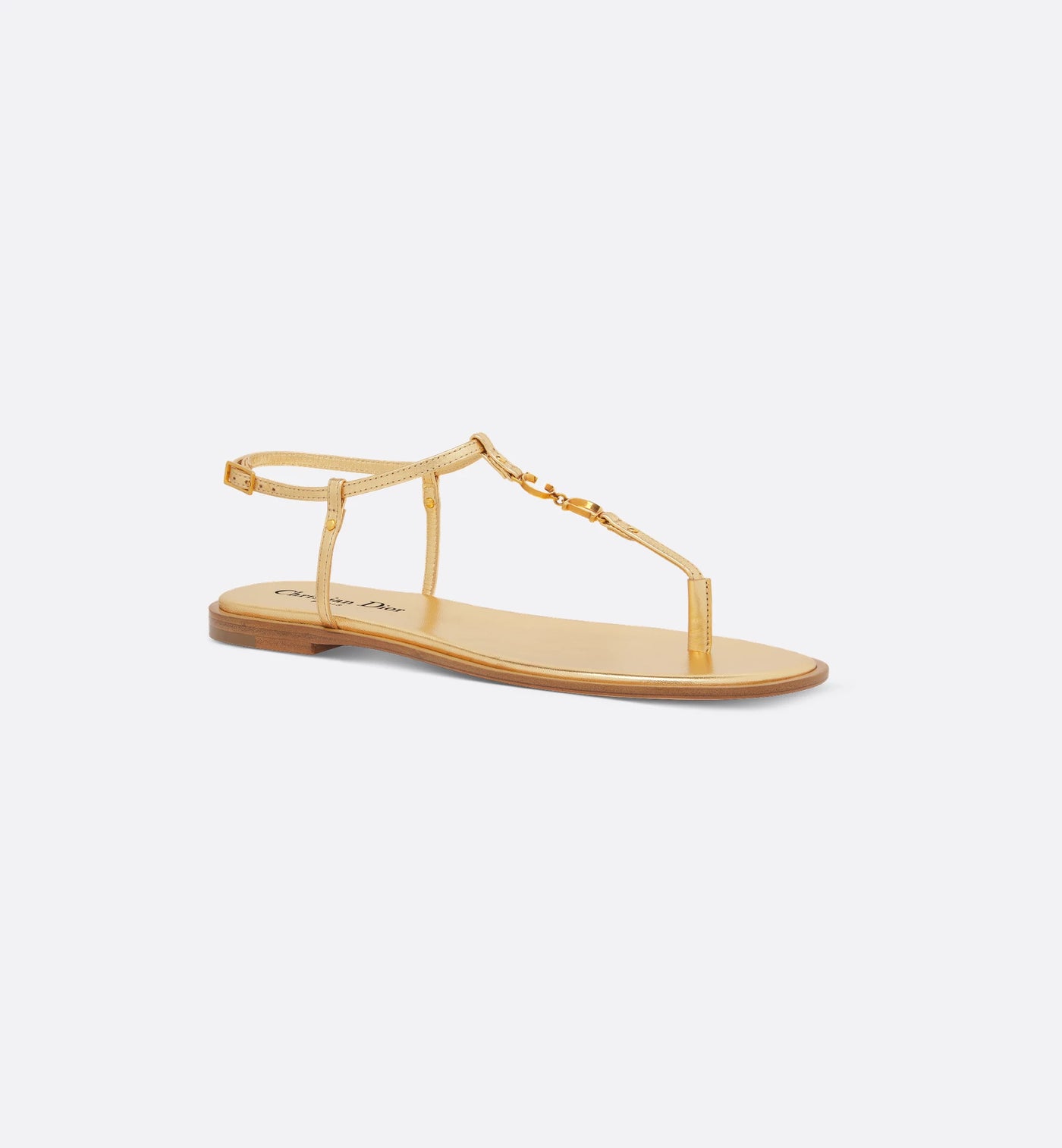 C'est Thong Laminated Calfskin Sandal