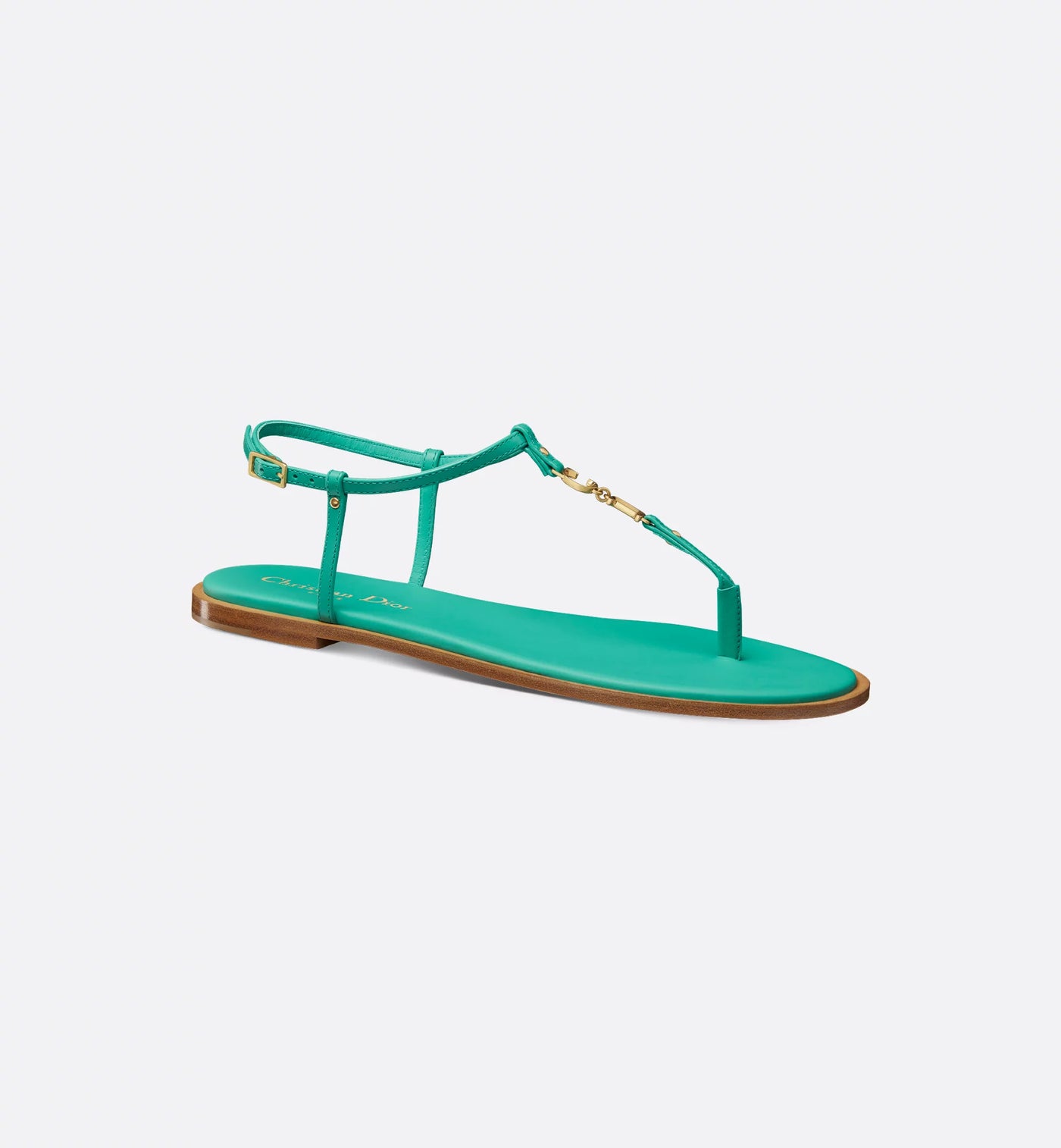 C'est Thong Sandal Aquamarina Calfskin