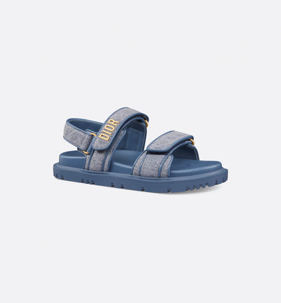 Cannage Denim Sandal