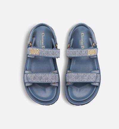 Cannage Denim Sandal