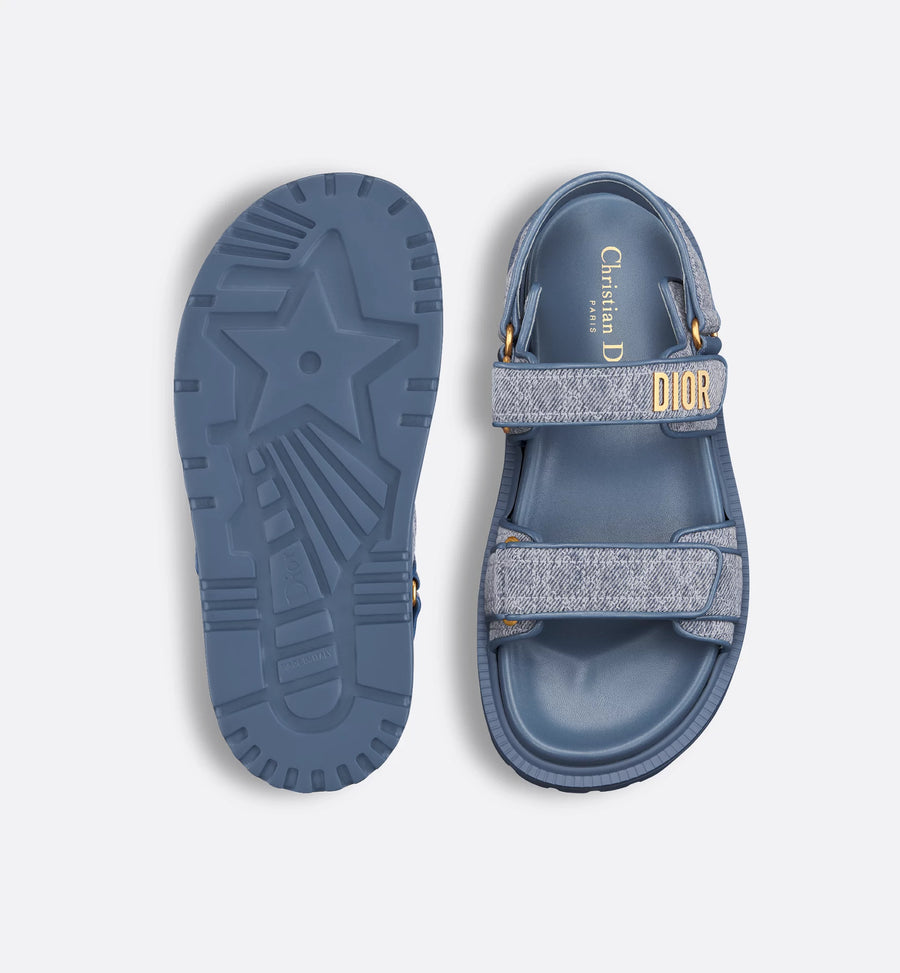 Cannage Denim Sandal