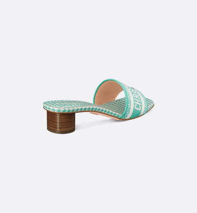 Dway Heeled Slide Houndstooth Motif