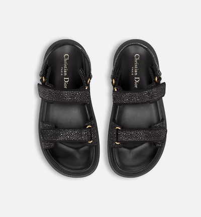 Cotton Black Sandal