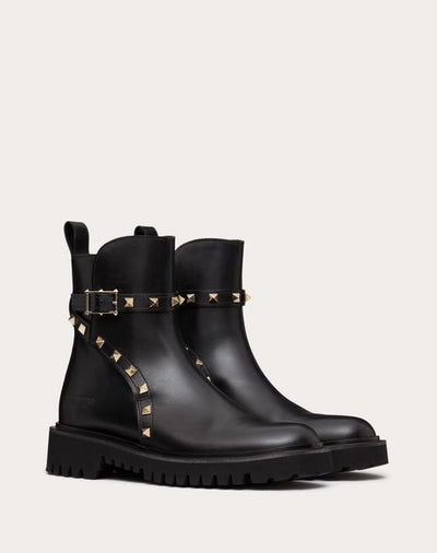 ROCKSTUD CALFSKIN ANKLE BOOT 40 MM