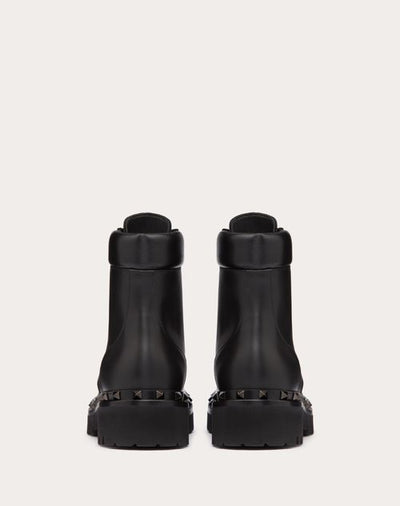 ROCKSTUD CALFSKIN COMBAT BOOT WITH MATCHING STUDS 50MM