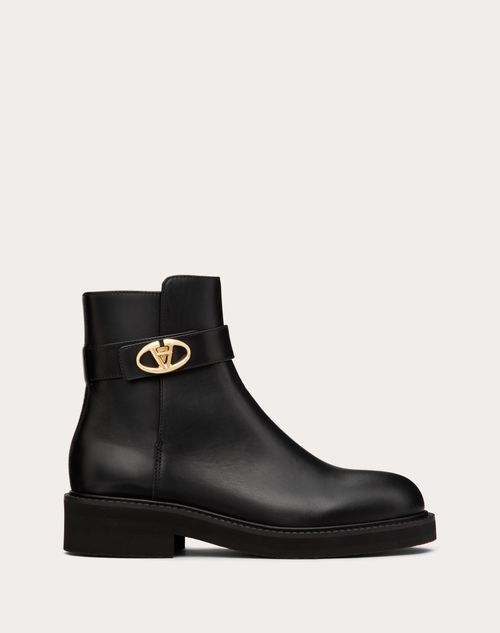 VLOGO LOCKER CALFSKIN ANKLE BOOT 40MM