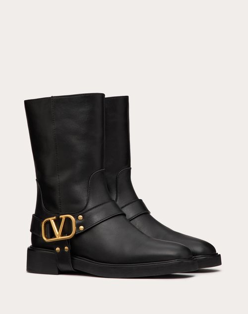 VLOGO SIGNATURE CALFSKIN ANKLE BOOT 30MM