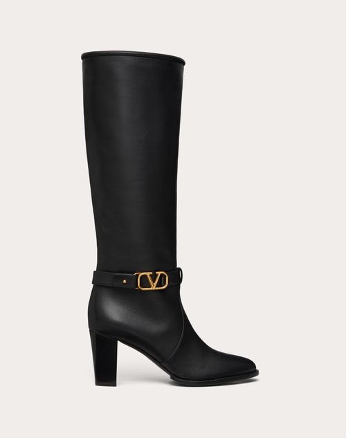 VLOGO SIGNATURE CALFSKIN BOOT 75MM