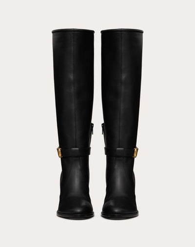 VLOGO SIGNATURE CALFSKIN BOOT 75MM