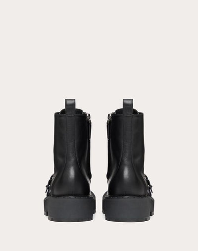 VLOGO SIGNATURE CALFSKIN COMBAT BOOT 45MM