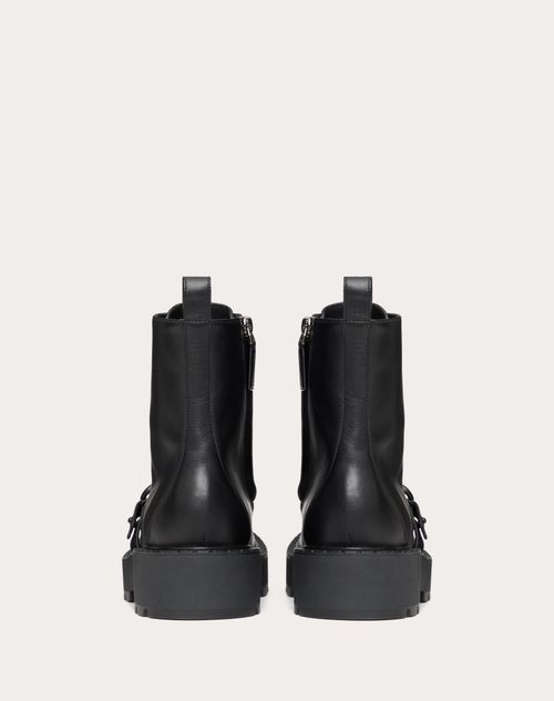 VLOGO SIGNATURE CALFSKIN COMBAT BOOT 45MM