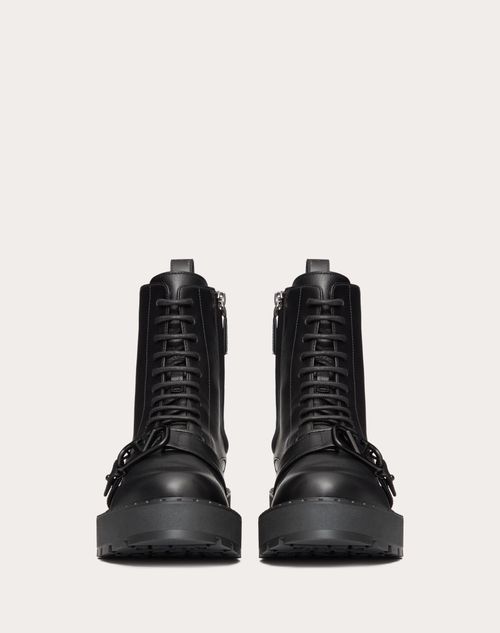 VLOGO SIGNATURE CALFSKIN COMBAT BOOT 45MM