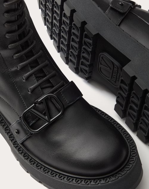 VLOGO SIGNATURE CALFSKIN COMBAT BOOT 45MM