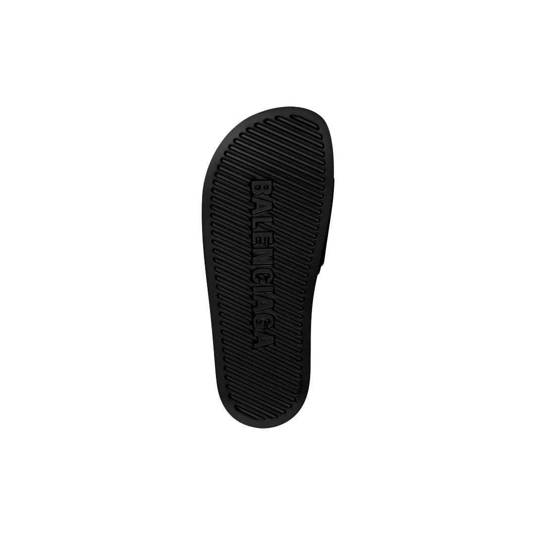 MEN'S POOL SLIDE SANDAL IN BLACK/WHITE