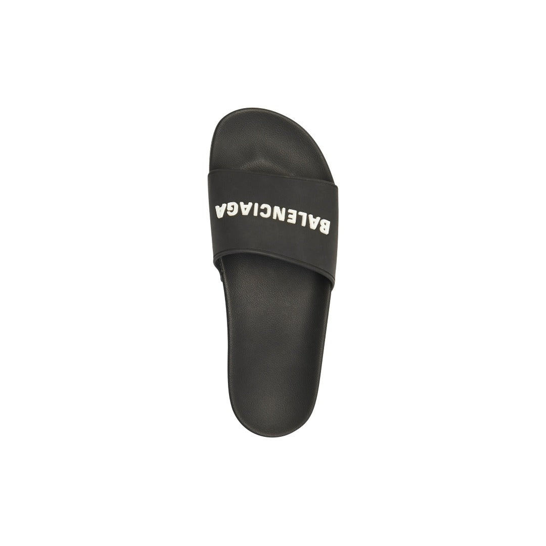 MEN'S POOL SLIDE SANDAL IN BLACK/WHITE