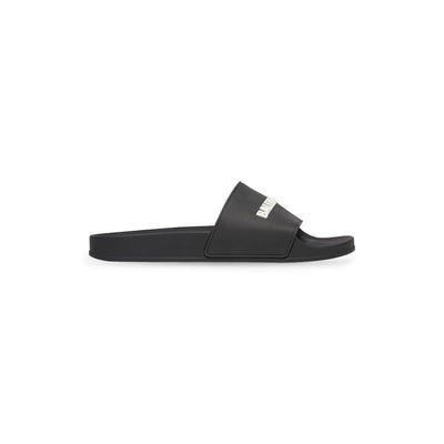 MEN'S POOL SLIDE SANDAL IN BLACK/WHITE