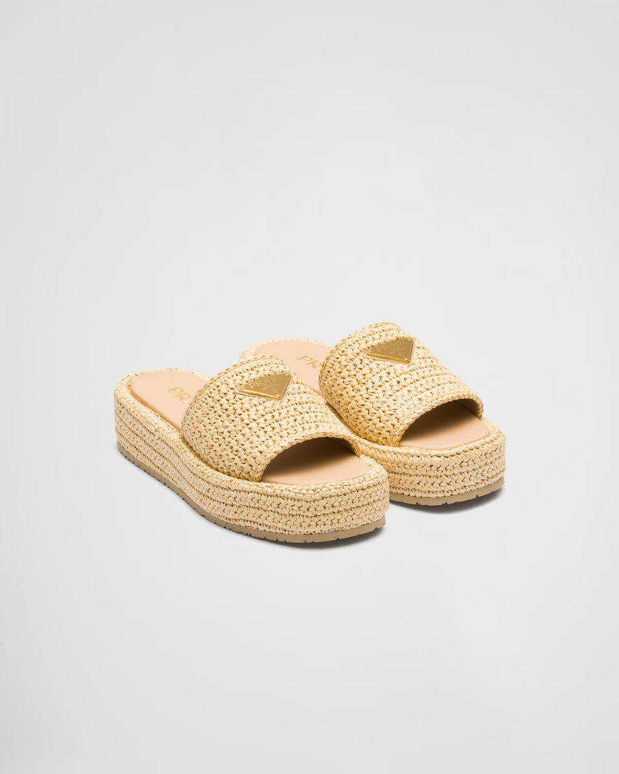 Crochet flatform slides