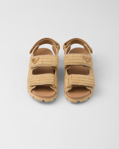 Crochet sandals