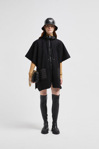 Hooded Down Cape