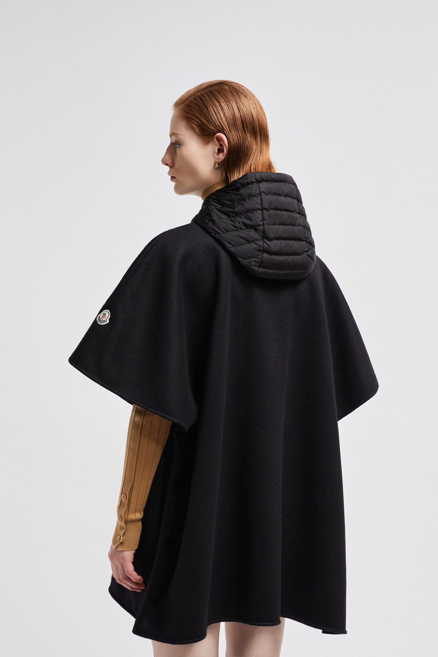 Hooded Down Cape