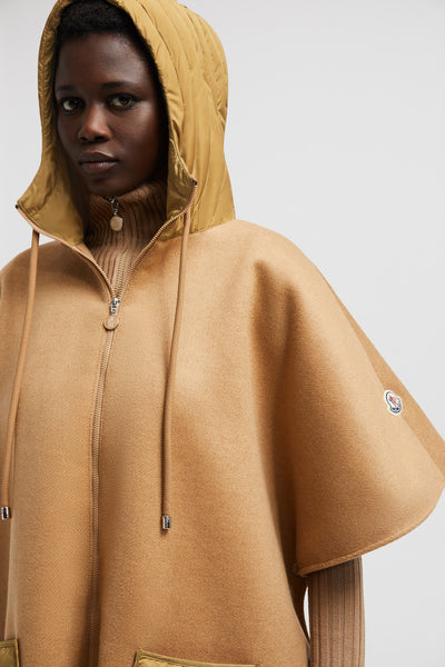 Hooded Down Cape