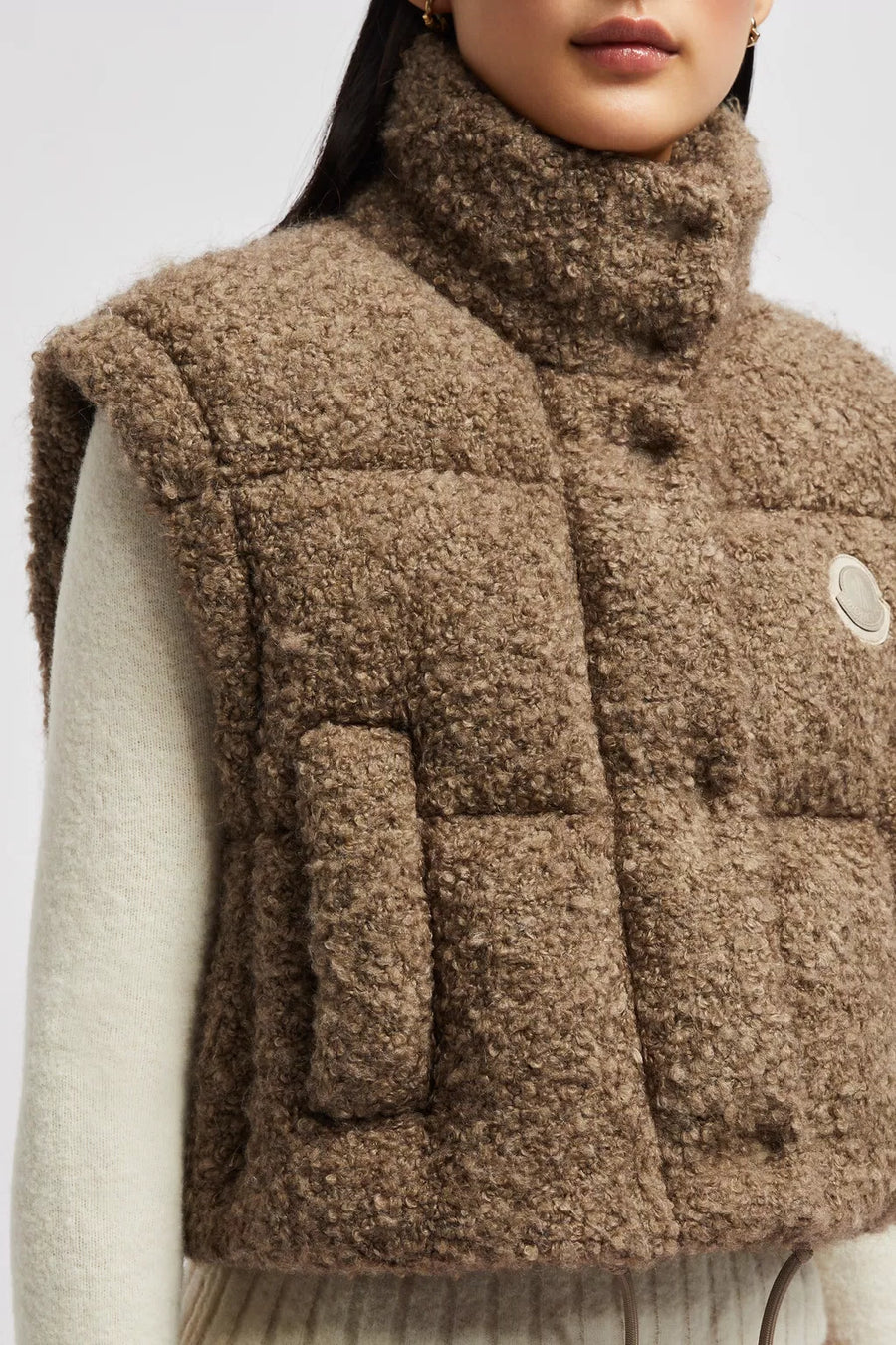 Cytinelle 2-in-1 Tweed Down Jacket