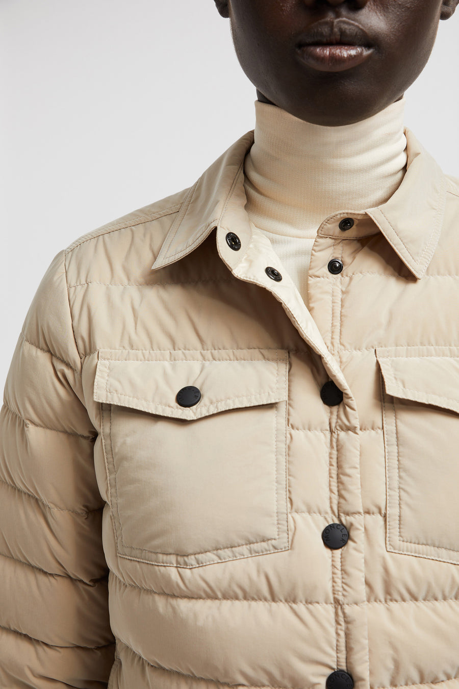 Rozes Packable Down Shirt Jacket